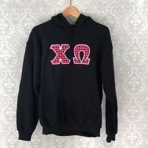 Gildan Chi Omega Sorority Hooded Sweatshirt M
